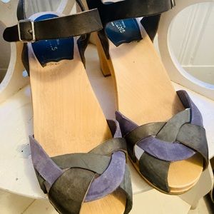 Hasbeen Clogs in dreamy blue shades